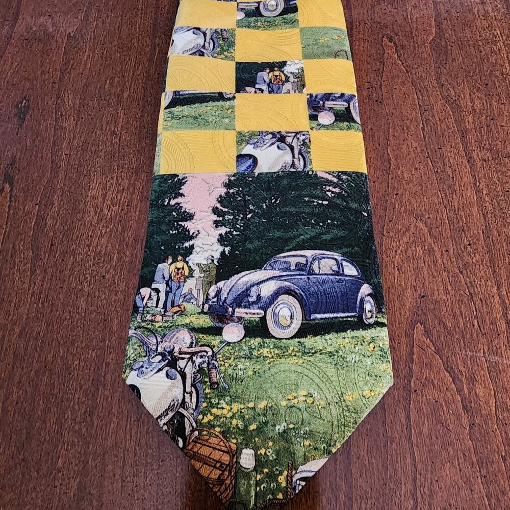 Robert Talbott x Nordstrom Artist Collection Silk Tie The Hike 58”